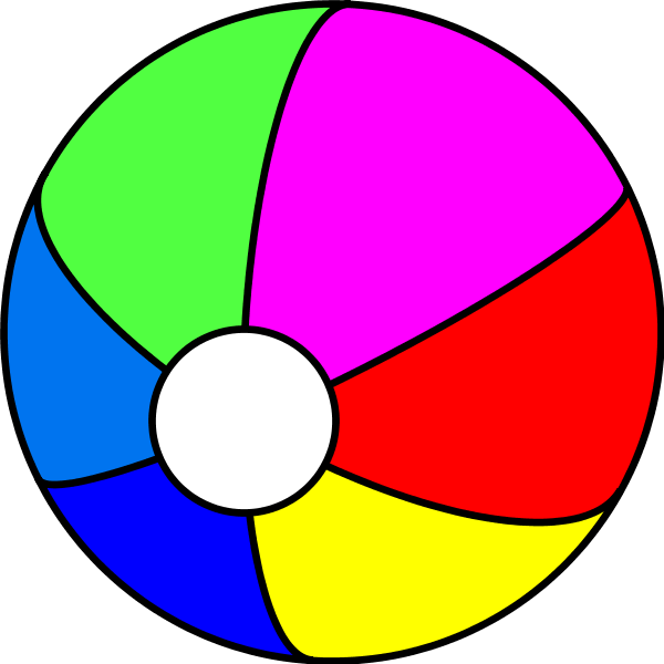 600x600 Playing Beach Ball Clipart