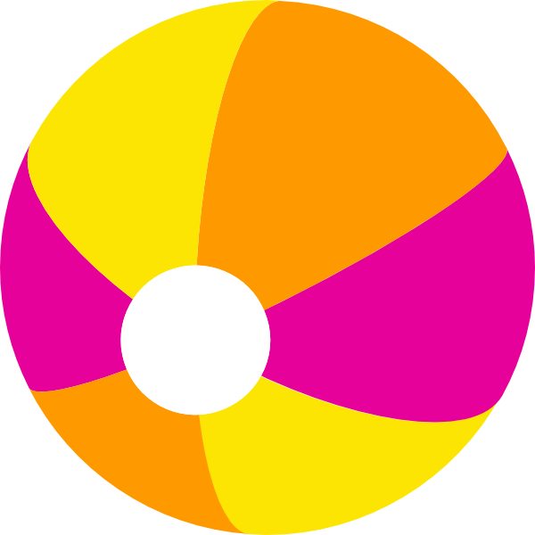 600x600 Beach Ball Clip Art