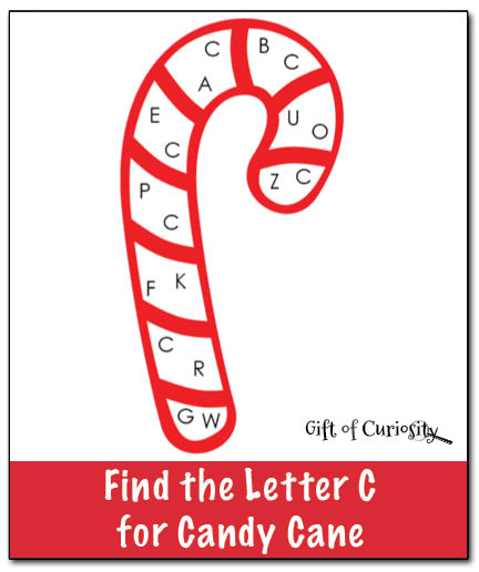432x516 Find The Letter C For Candy Cane {Free Printable}