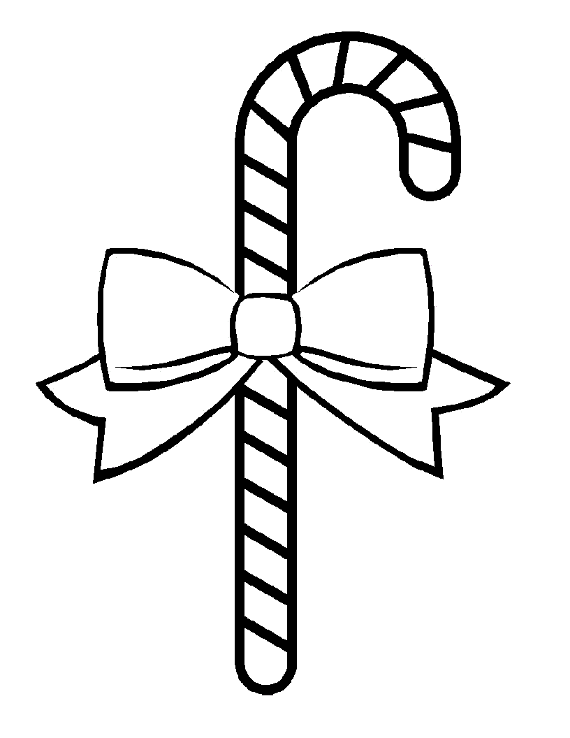 816x1056 Free Printable Candy Cane Coloring Pages For Kids