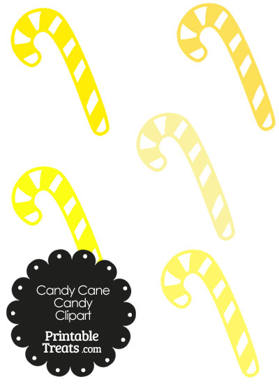 400x550 Yellow And White Candy Cane Clipart Printable