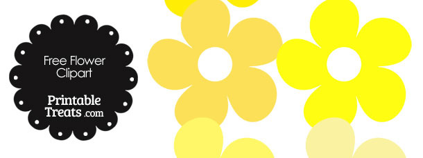 610x229 Yellow Flower Clipart Cute Flower