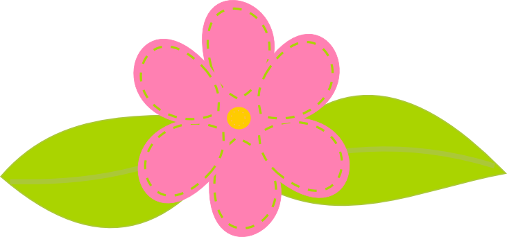 731x342 Flower Clipart Printable