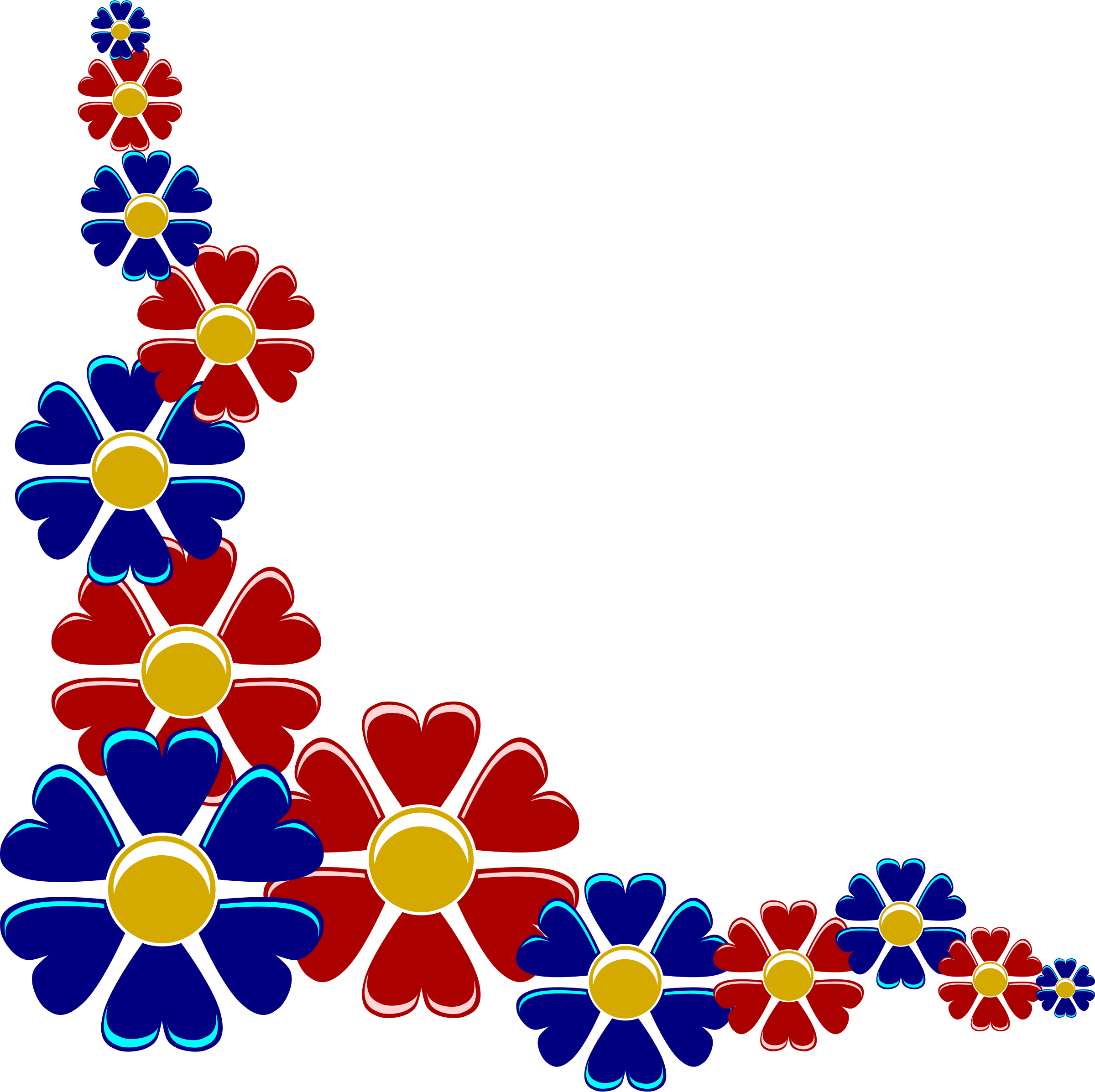 2400x2394 Flower 28 High Resolution Clip Art