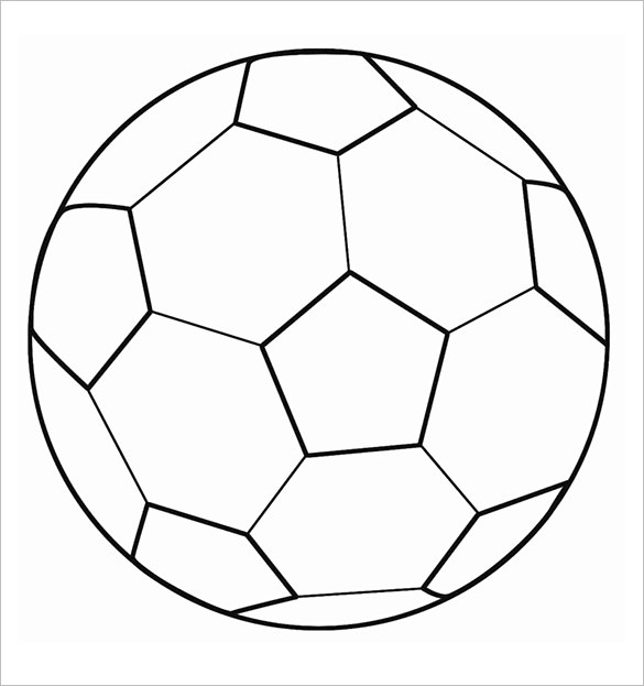 585x623 Printable Football Template