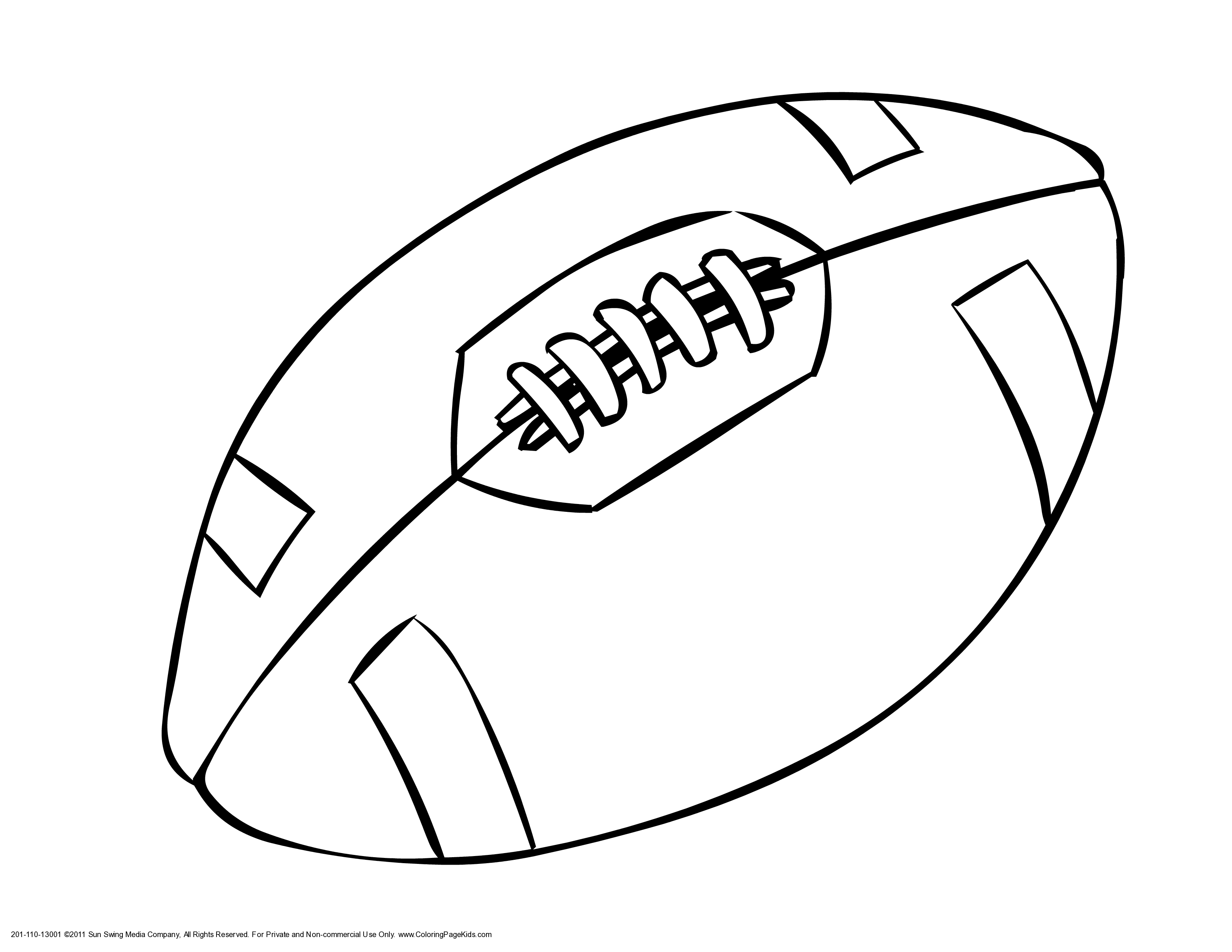 3300x2550 Drawn Football Printable