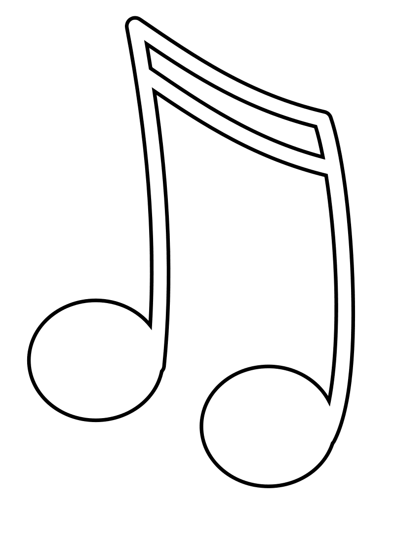 800x1100 Free Printable Music Note Coloring Pages For Kids