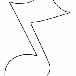 268x268 Free Printable Music Note Coloring Pages For Kids Coloring Page