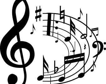 340x270 Sheet Music 2 Musical Note Symbol Treble Clef Classical Svg