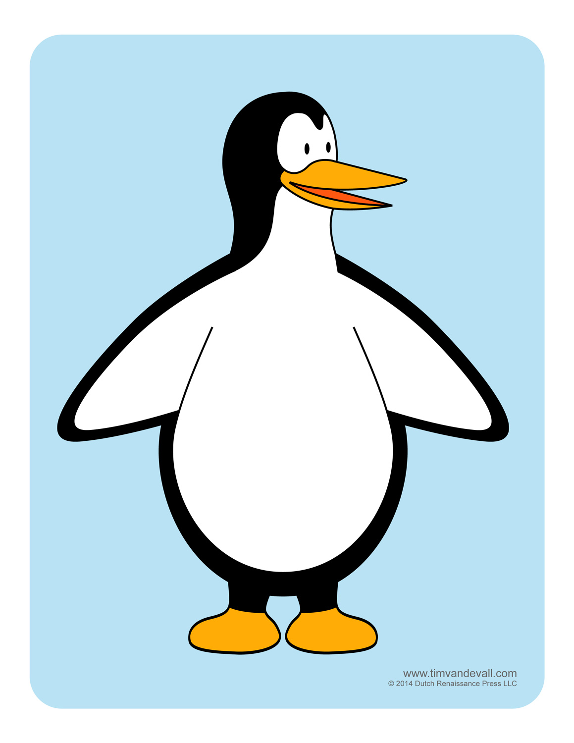 1159x1500 Penguin Template, Coloring Pages, Clipart Pictures And Crafts