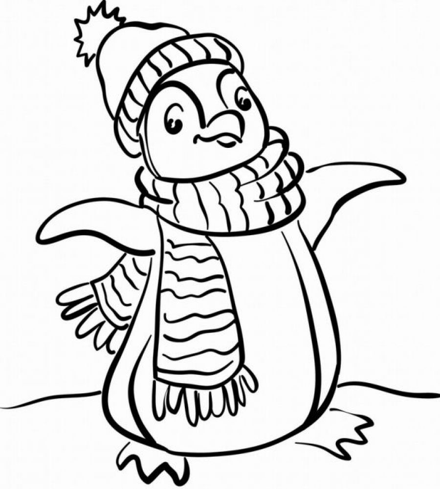 900x1002 Coloring Pages Penguins