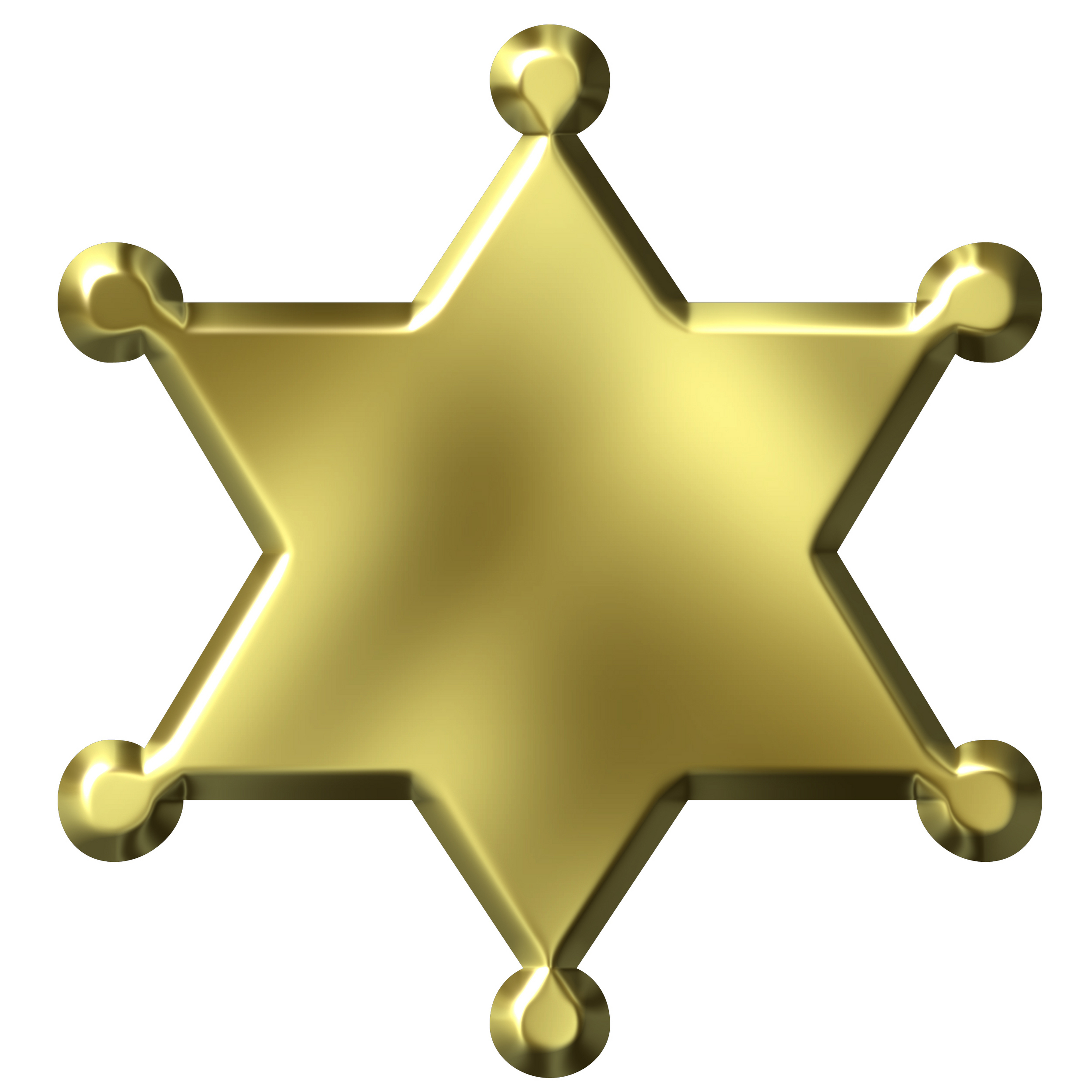 5000x5000 Police Badge Star Clip Art