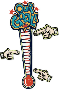 254x380 Goal Setting Thermometer Template