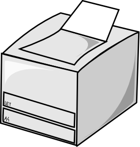 285x299 Laser Printer Clip Art