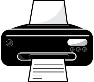 300x261 Printer Clipart Image