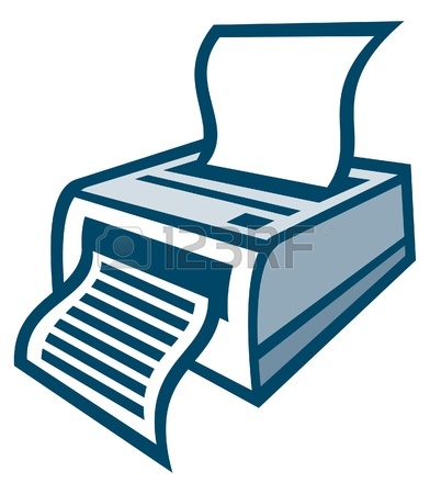 392x450 Icon Of The Master Charging Printers Royalty Free Cliparts