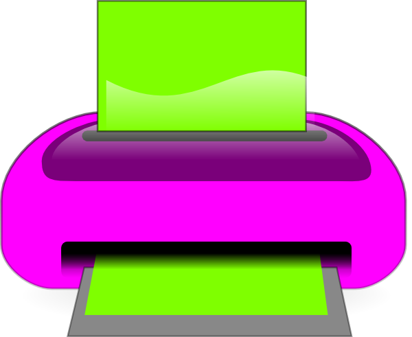 600x491 Pink Printer Clip Art