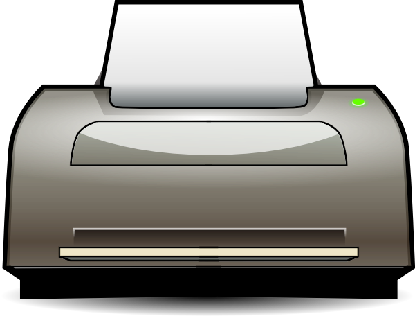 600x456 Inkjet Printer Clip Art