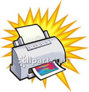 290x300 Printer Making A Print Out Royalty Free Clipart Picture