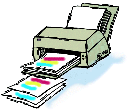 500x439 Printing Clipart