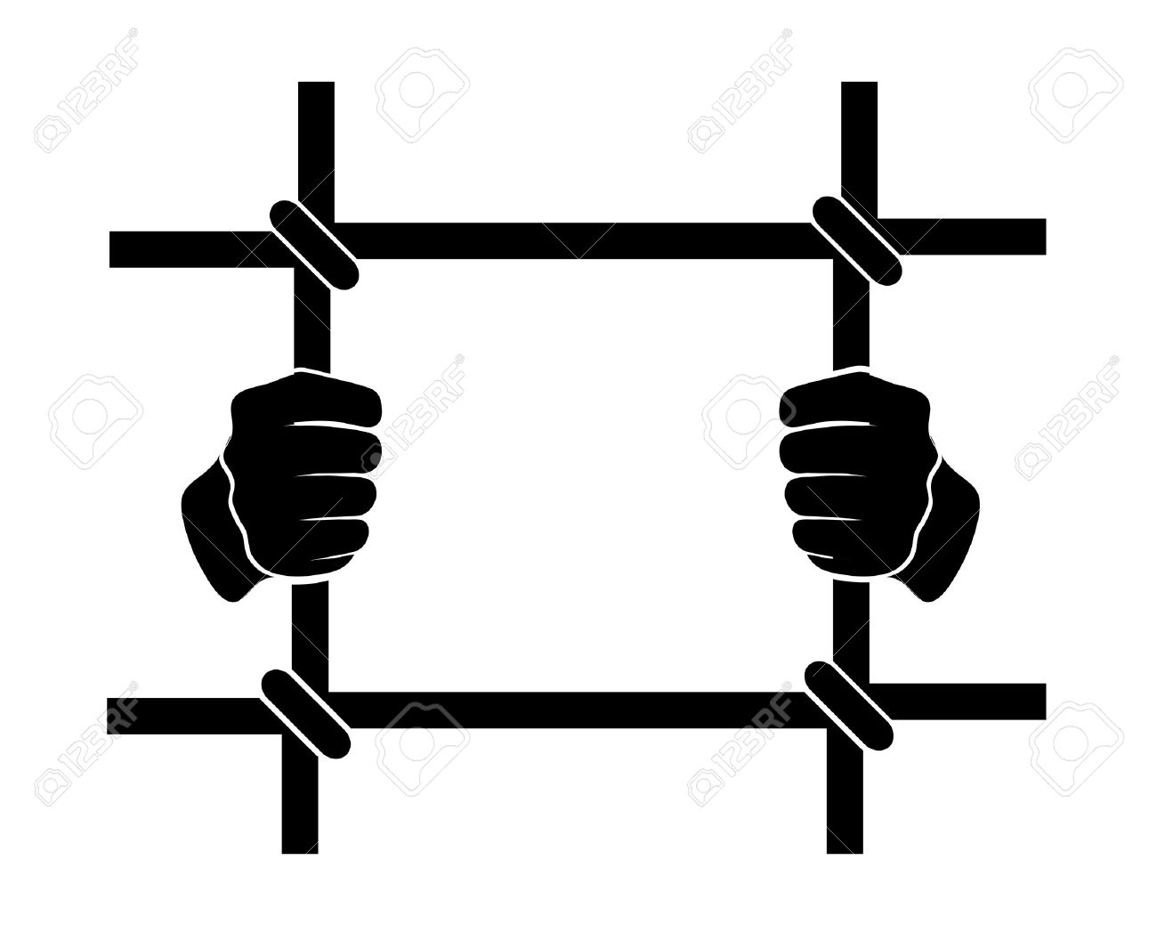 1300x1048 Icon Human Hands Behind Bars Royalty Free Cliparts, Vectors,
