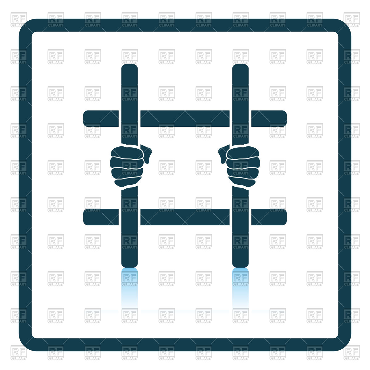 1200x1200 Hands And Prison Bars, Prison Icon Royalty Free Vector Clip Art