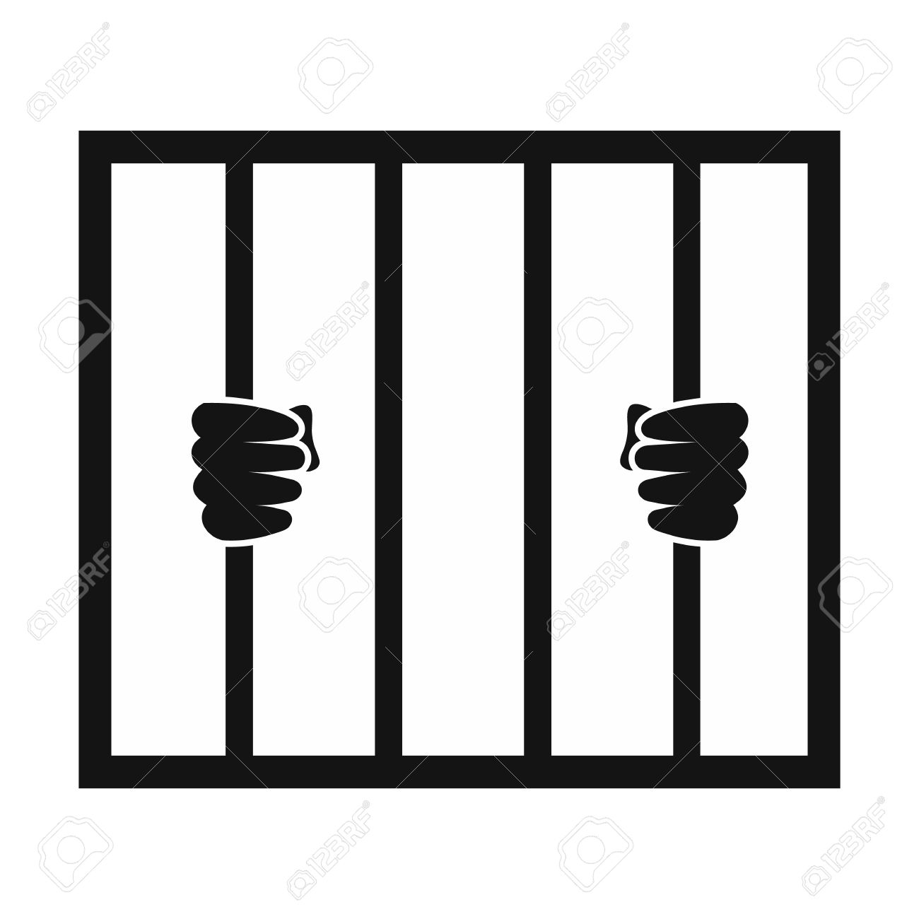1300x1300 Prison Clipart Black And White