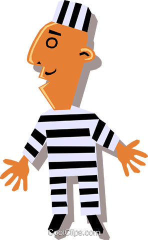 296x480 Prisoners Royalty Free Vector Clip Art Illustration Cart1320