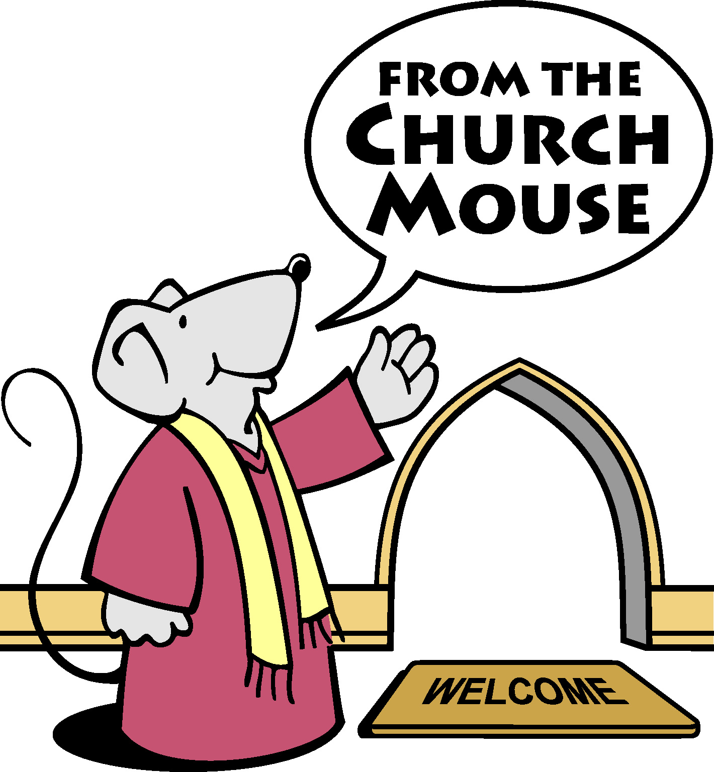 1420x1536 Church Mouse Clipart