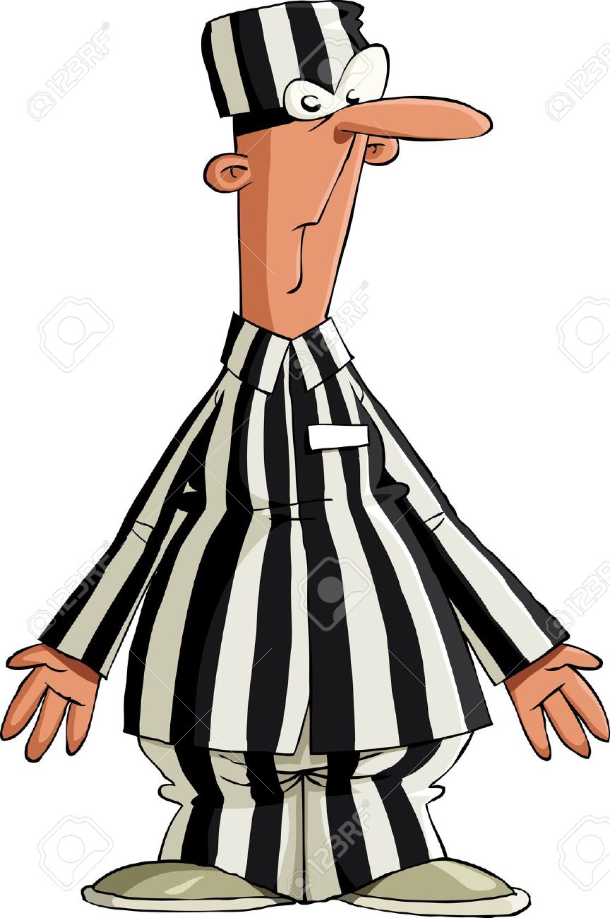 864x1300 Prisoner Number Stock Clipart