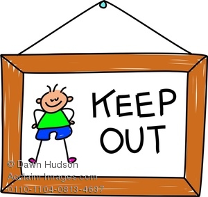 300x283 Image Of A Little Boys Keep Out Sign