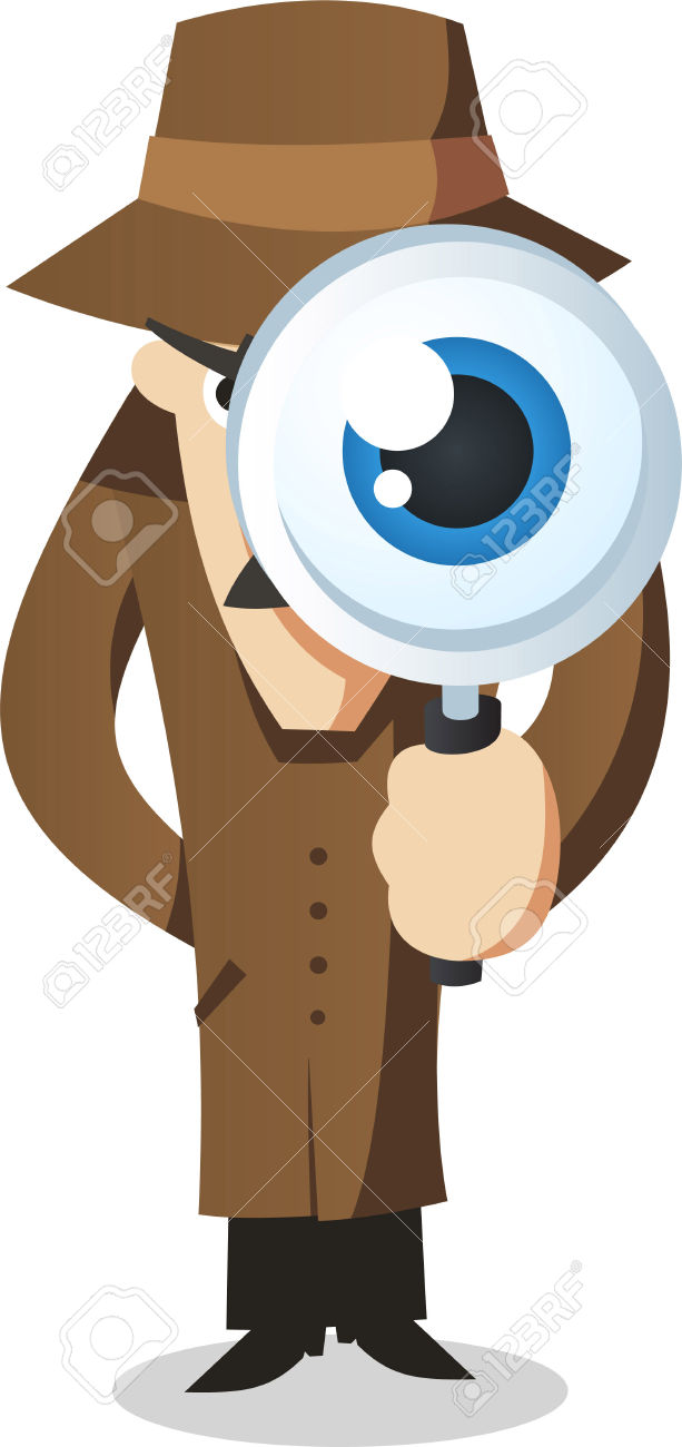 613x1300 Private Eye Clipart