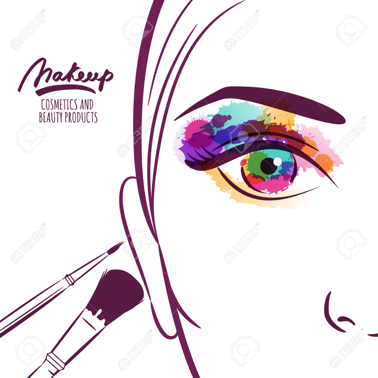 1300x1300 Makeup Clipart Abstract