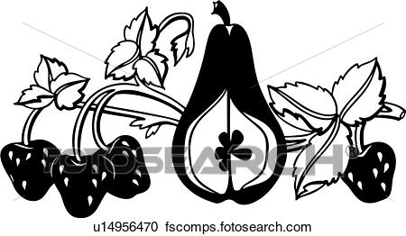 450x262 Clipart Of , Apple, Border, Food, Fruit, Harvest, Produce