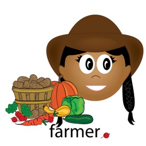 300x300 Farmer Clipart Image