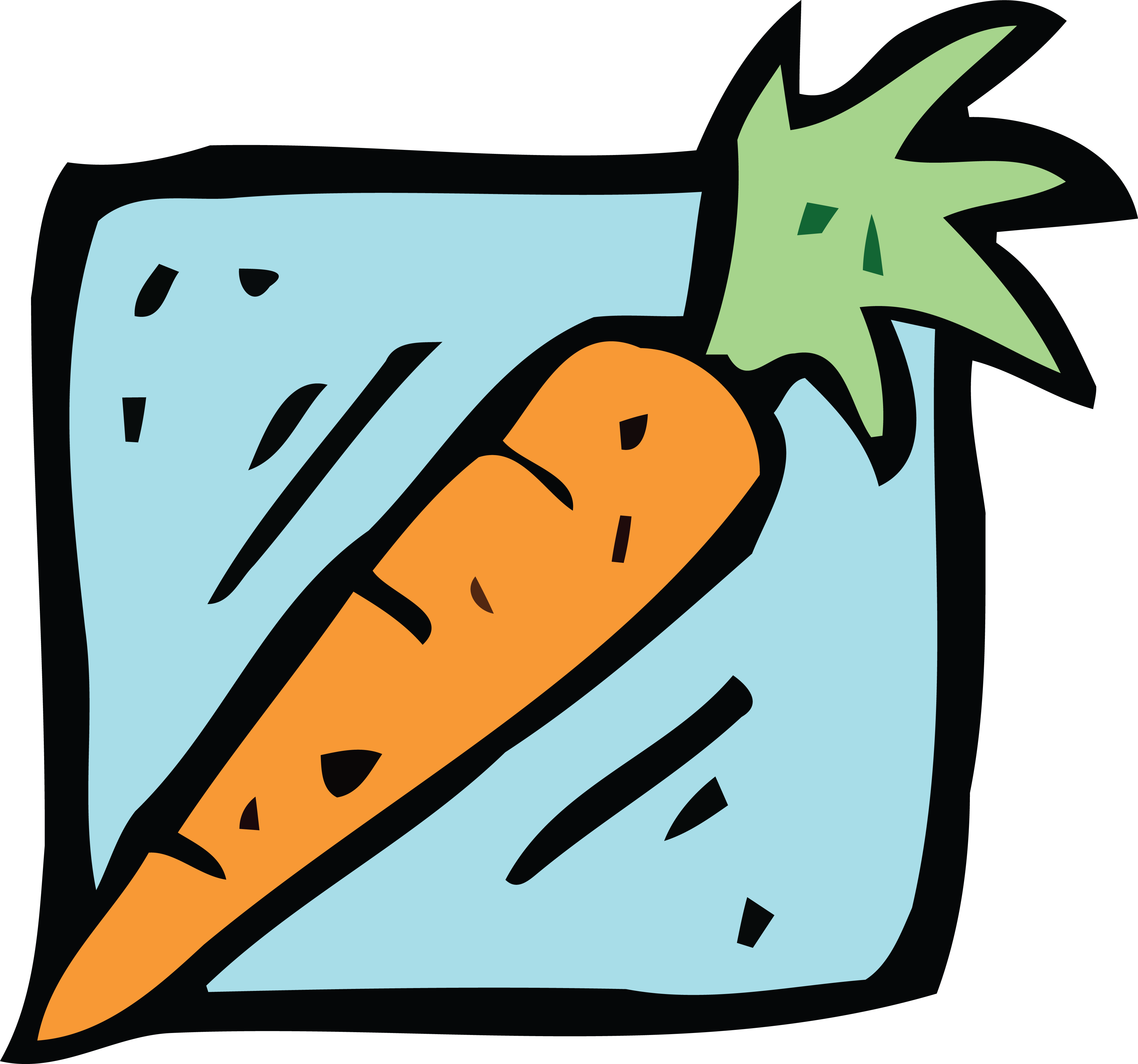 4000x3741 Free Clipart Of A Carrot