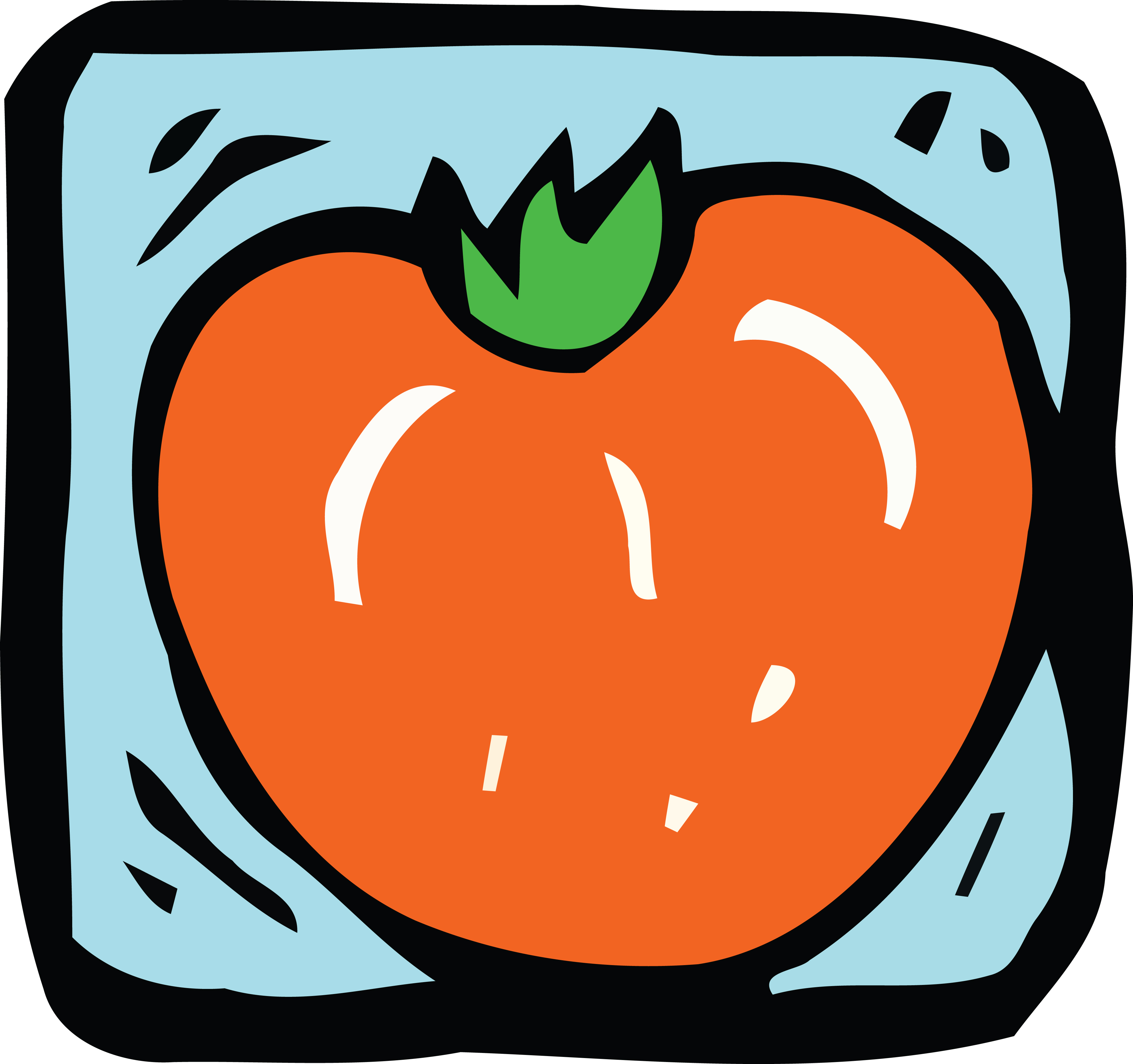4000x3755 Clipart Of A Tomato
