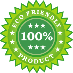 297x298 Eco Friendly Product Sticker Clip Art