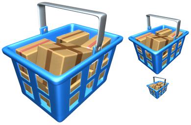 390x256 3d House Clip Art