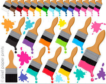 340x270 50% Off Paintbrush Clipart Paint Clip Art Rainbow Paint Pintando