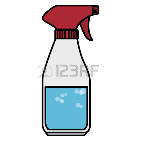 450x450 Cleaner Splash Bottle Laundry Product Vector Illustration Design