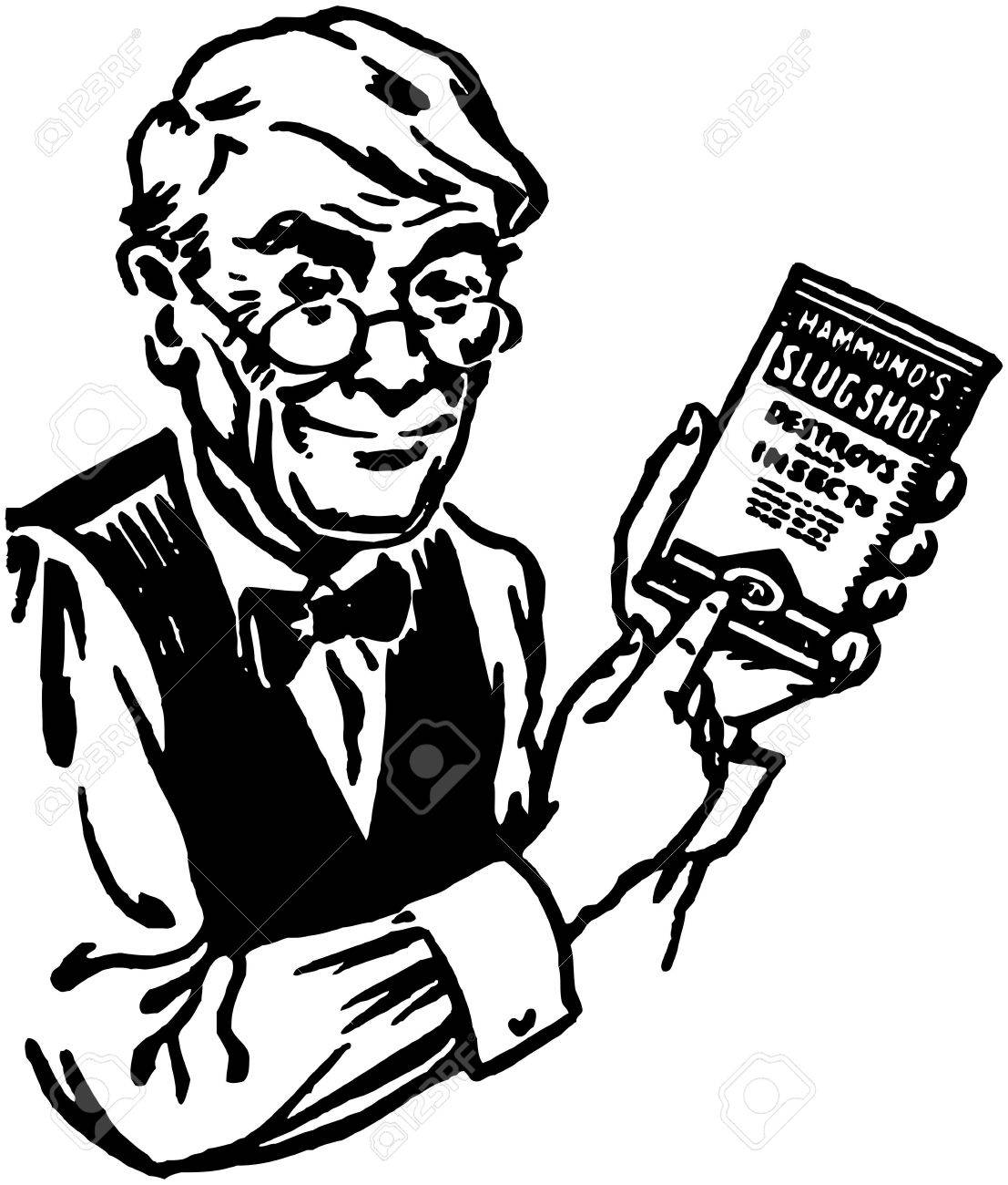 1107x1300 Grocery Clerk With Product Royalty Free Cliparts, Vectors,