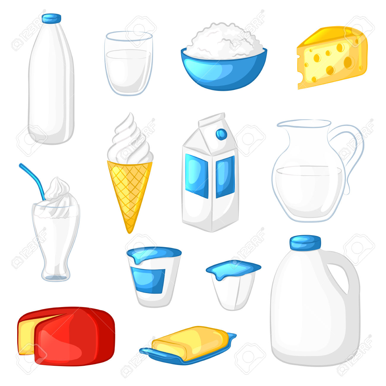 1300x1300 Yogurt Clipart Dairy