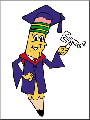 304x404 Clip Art Cartoon Professor Pencil Color I Abcteach