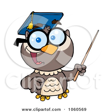 450x470 Royalty Free Vector Clip Art Illustration Of A Professor Owl
