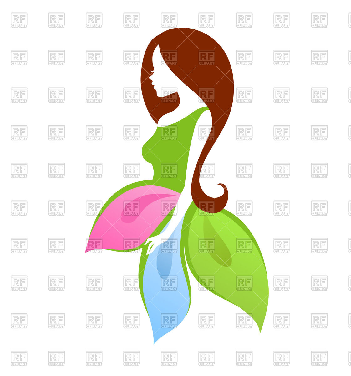1122x1200 Silhouette Of Woman With Petals