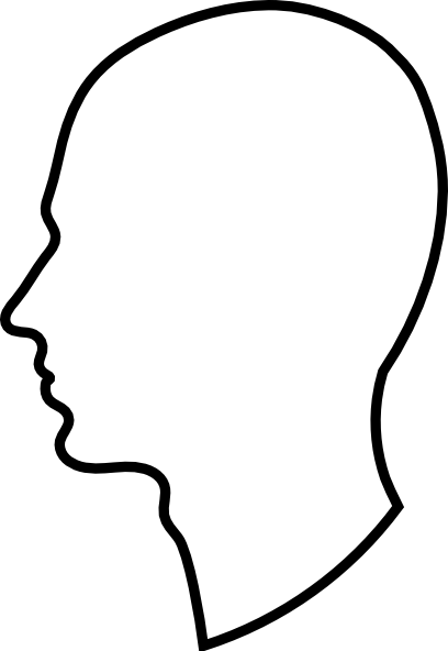 408x592 Clipart Profile Outline