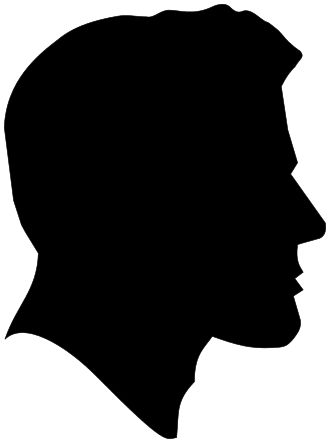 330x443 Silhouette Head Clipart