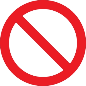 300x300 No Symbol Circle With Slash Prohibition Sign Photo Free Download