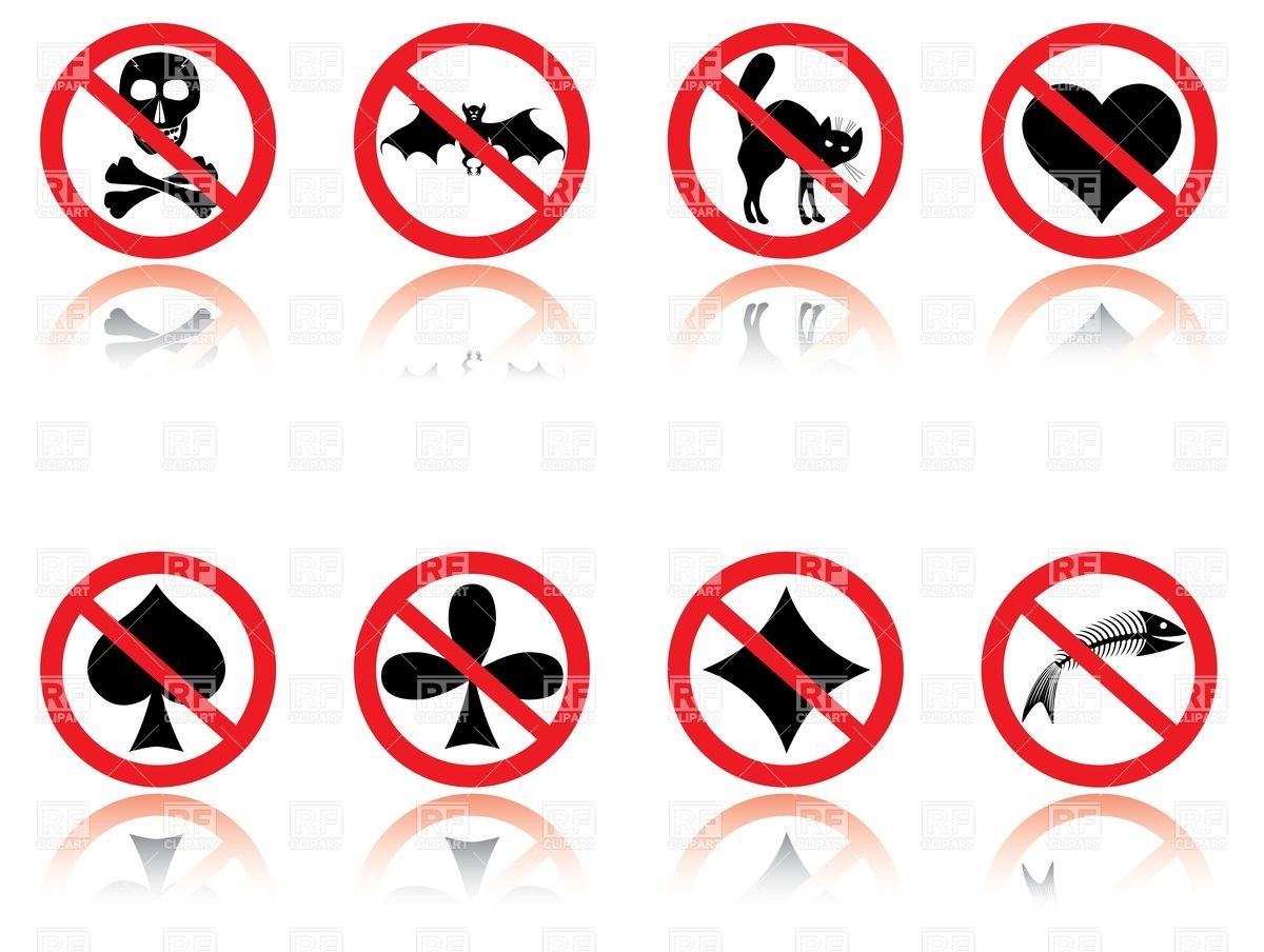 1200x904 Prohibition Signs
